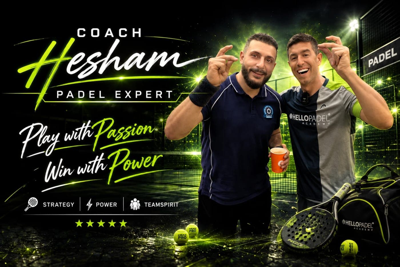 Coach Hesham, padel expert
